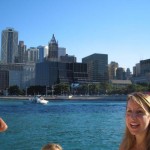 Chciago Sailing trips offer swimming in the protected playpen