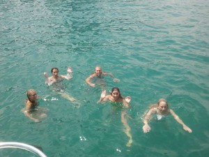 Swimming in Lake Michigan